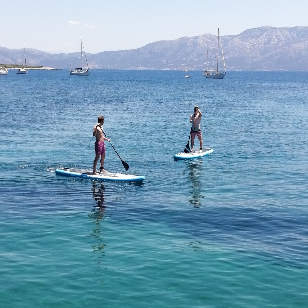 Paddleboarding around the Greek Islands