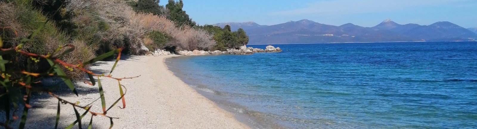 Walking tour over the scenic landscapes of Lefkada Island in Greece